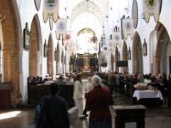 Sonntagsmesse in der Kathedrale in Oliwa